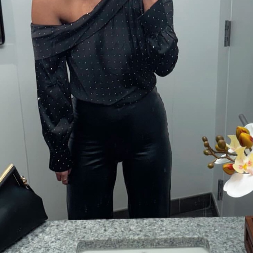 REVOLVE Off-Shoulder Black Blouse